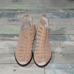Nomad Jill Blush/Light Pink Sandal Booties sz 10